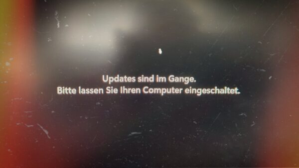 Windows Updates sind im Gange „Schleife“