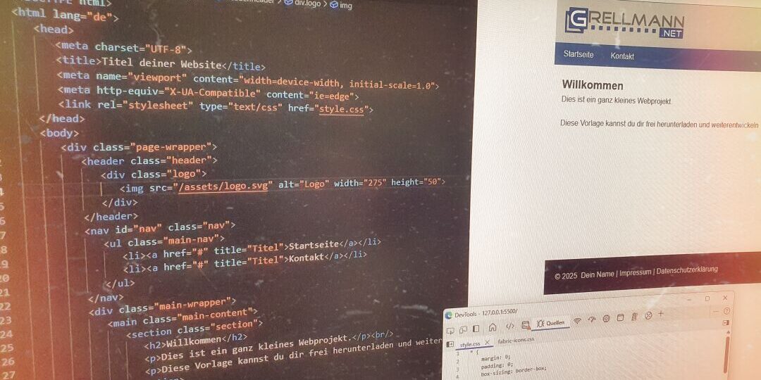 Statische Website einfach selber programmieren