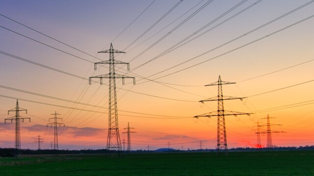 Sonnenuntergang an Kraftwerk