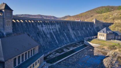 Edertal Sperrmauer Unbeleuchtet
